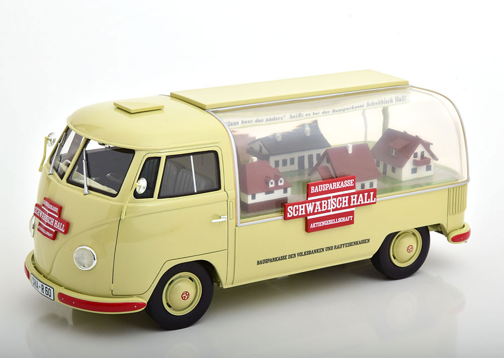 VW T1 BUS SCHWAEBISCH HALL CREME RED