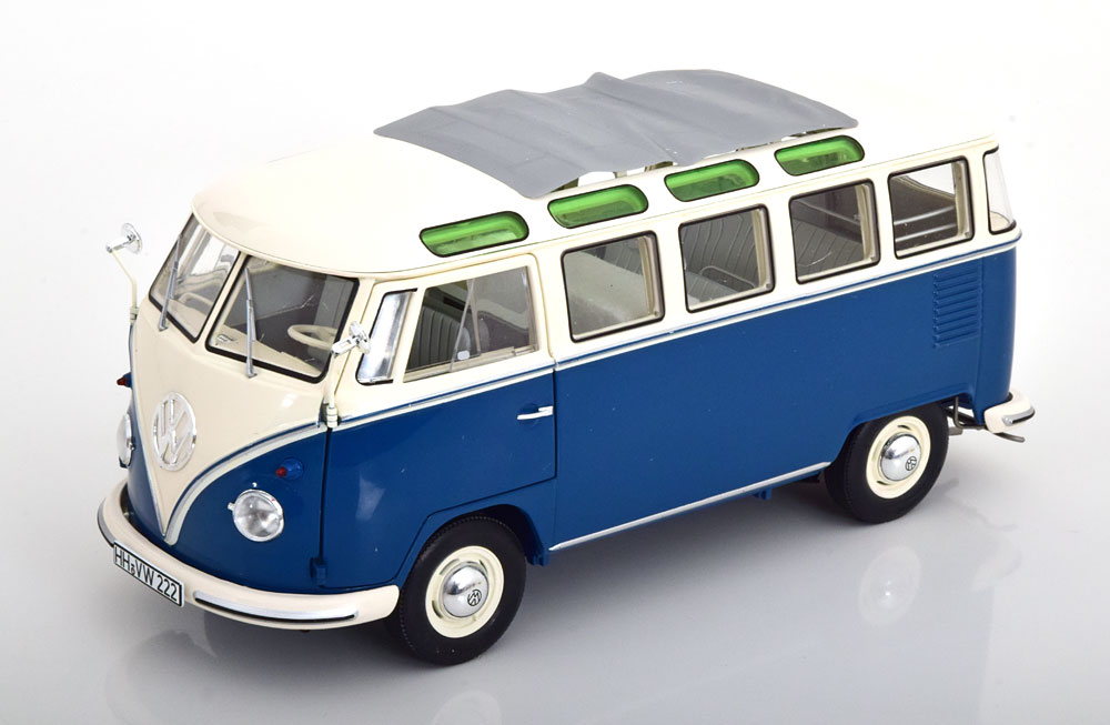VW VOLKSWAGEN T1B SAMBA BLUE/WHITE