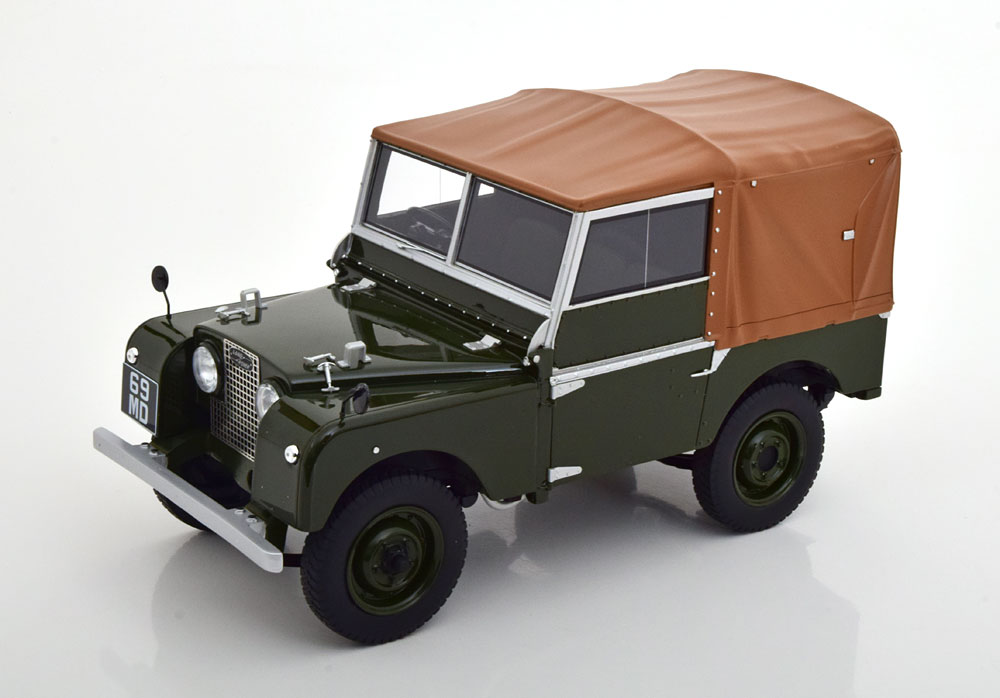 LAND ROVER 80 WITH SOFTTOP DARKGREEN BROWN