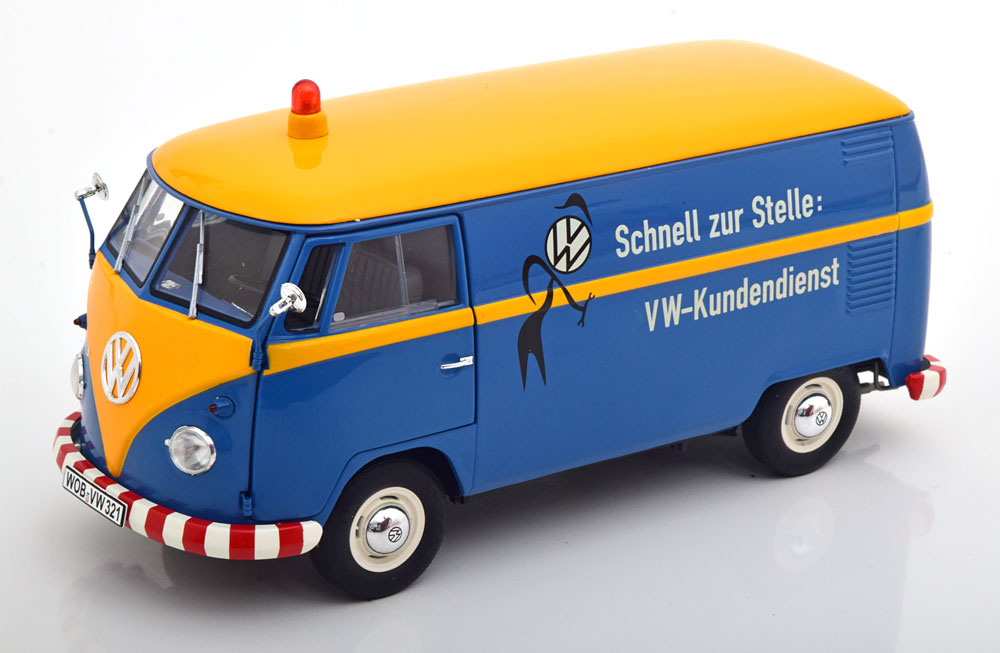 VW T1B VW CUSTOMER SERVICE BLUE YELLOW