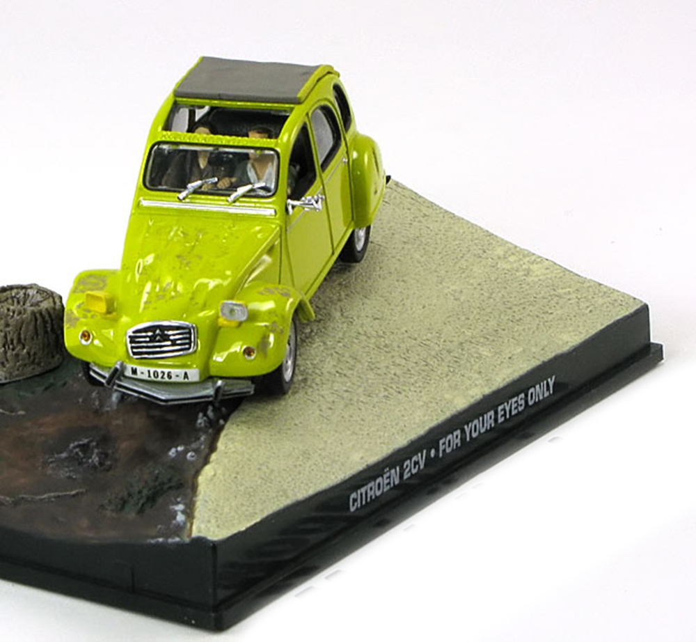 CITROEN 2CV JAMES BOND FOR YOUR EYES ONLY YELLOW