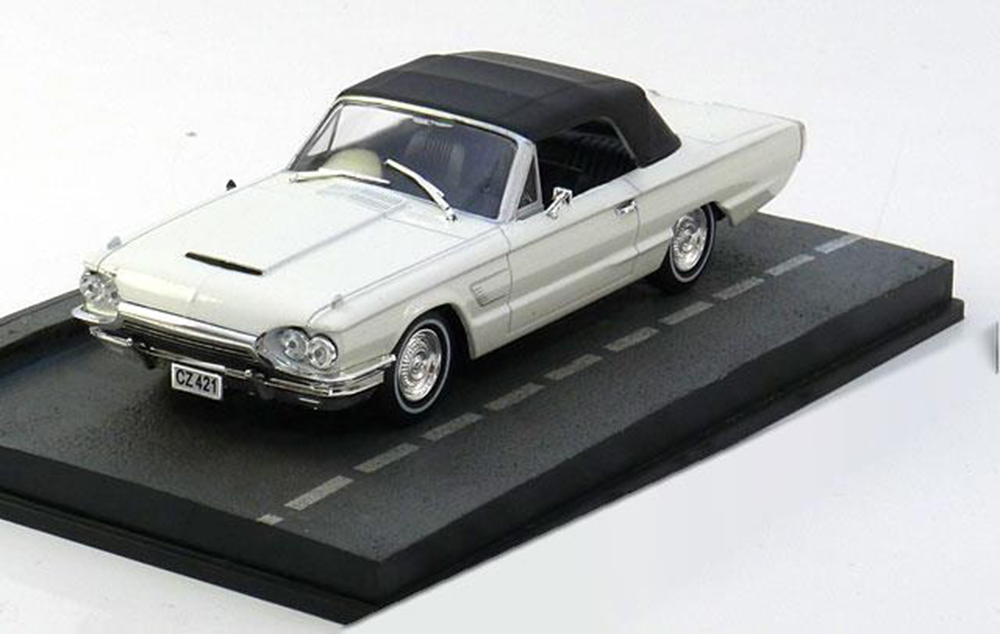 FORD THUNDERBIRD JAMES BOND THUNDERBALL WHITE BLACK