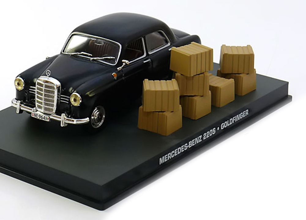 MERCEDES 220 S JAMES BOND GOLDFINGER BLACK