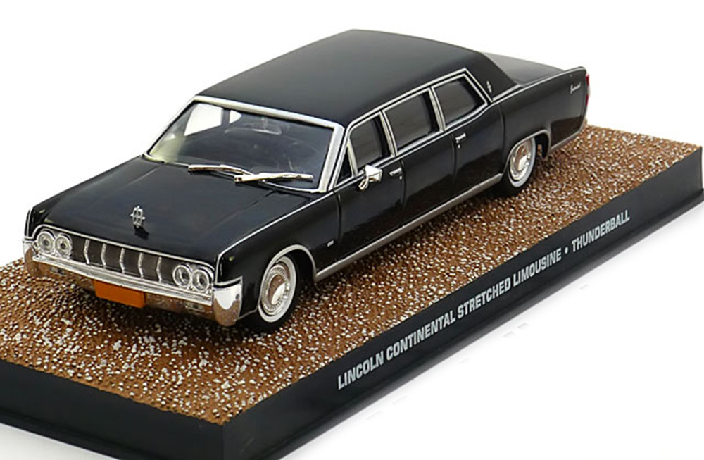 LINCOLN CONTINENTAL STRETCHED LIMOUSINE JAMES BOND THUNDERBALL BLACK