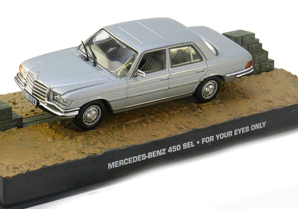 MERCEDES 450 SEL JAMES BOND FOR YOUR EYES ONLY SILVER