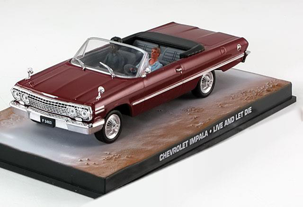 CHEVROLET IMPALA JAMES BOND LIVE AND LET DIE DARKRED