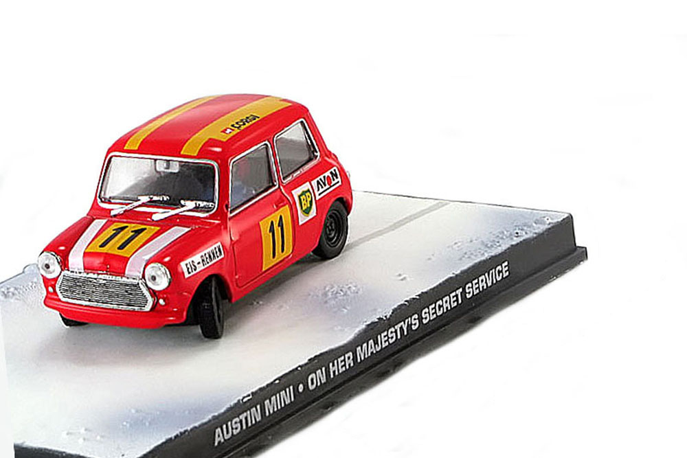 AUSTIN MINI JAMES BOND ON HER MAJESTY S SECRET SERVICE RED