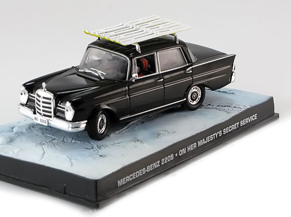 MERCEDES 220S W111 JAMES BOND ON HER MAJESTY S SECRET SERVICE BLACK