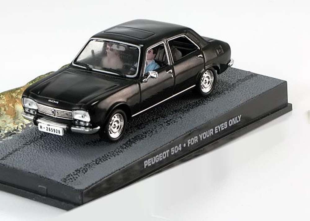 PEUGEOT 504 JAMES BOND FOR YOUR EYES ONLY BLACK