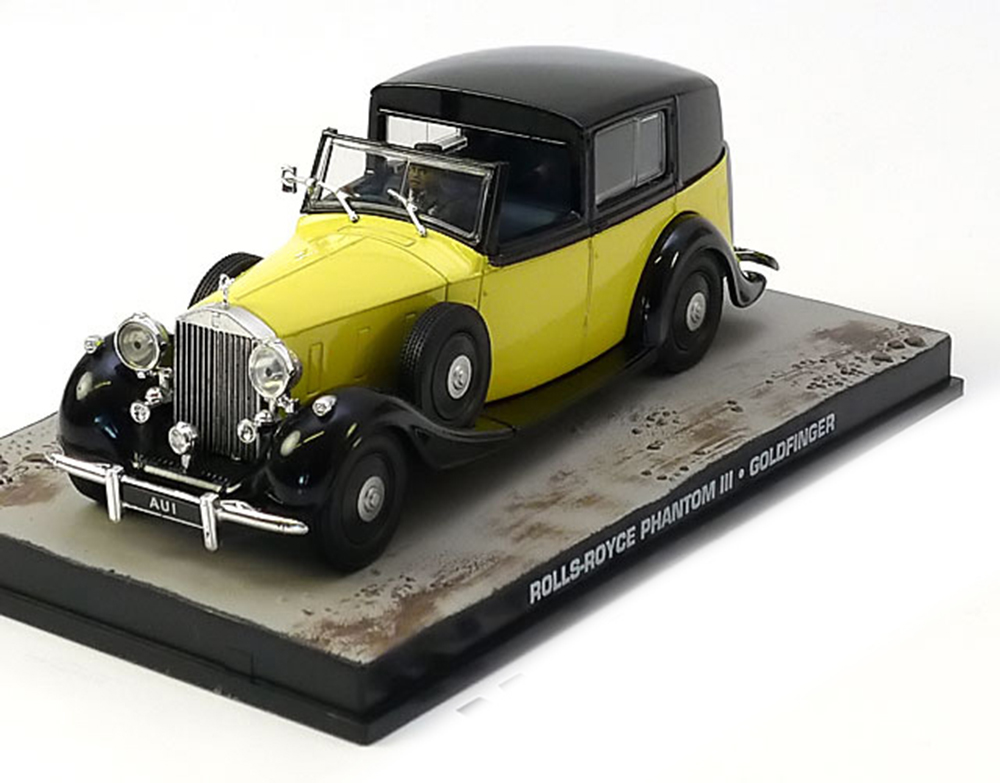 ROLLS-ROYCE PHANTOM III JAMES BOND GOLDFINGER BLACK YELLOW