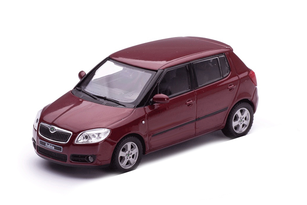 SKODA FABIA II 2007 КРАСНЫЙ МЕТАЛЛИК