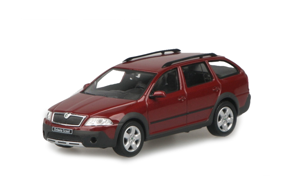SKODA OCTAVIA COMBI SCOUT 2007 METALLIC RED FLAMENCO