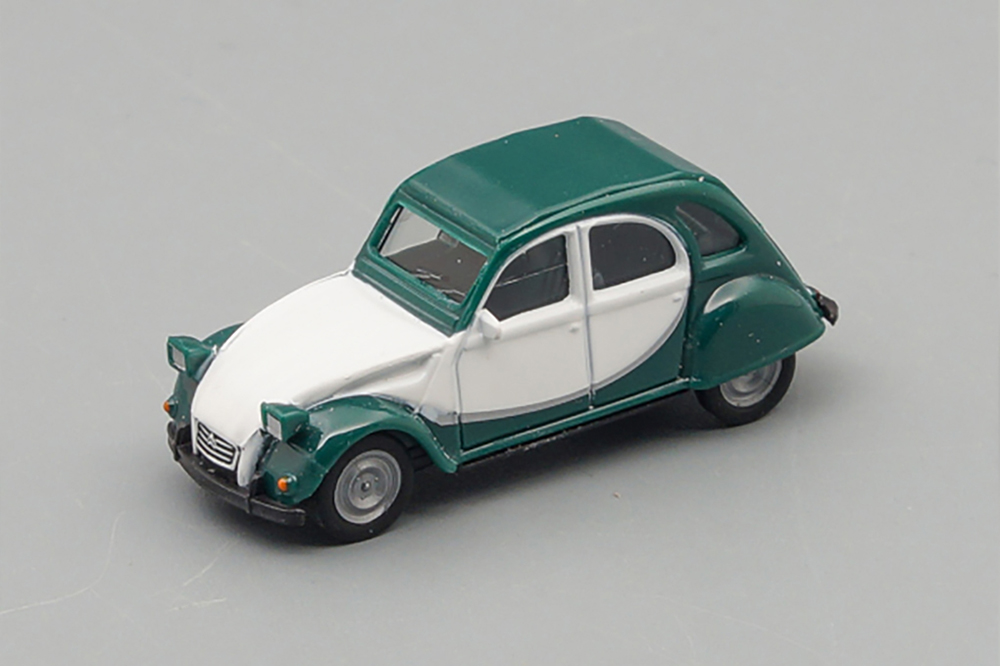 CITROEN 2CV "CHARLESTON", GREEN / WHITE (ДЛИНА МОДЕЛИ 3-5 СМ)