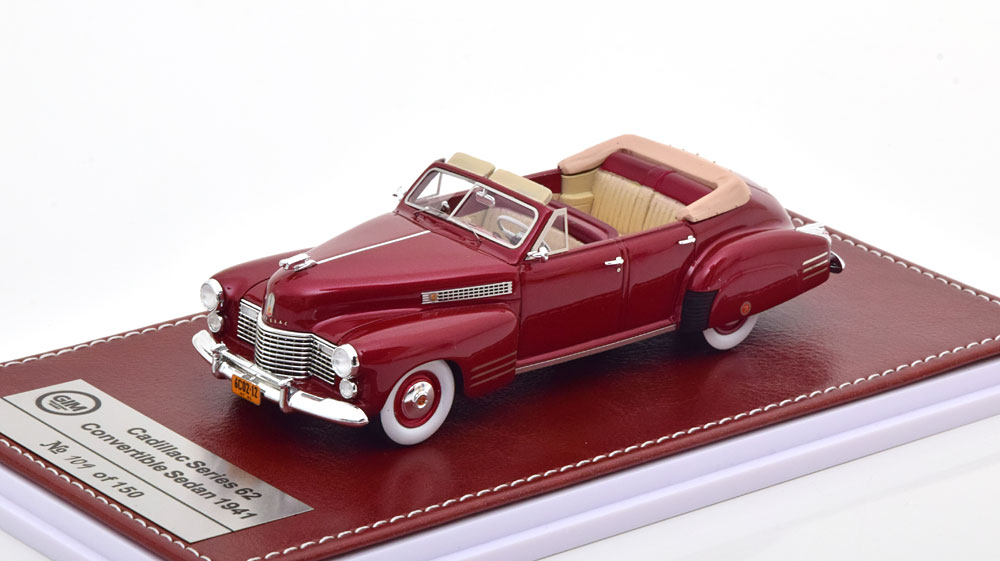 CADILLAC SERIE 62 4-DOOR CONVERTIBLE 1941 DARKRED