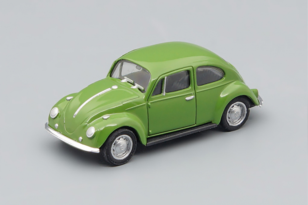 VW VOLKSWAGEN 1200 KAFER, GREEN (ДЛИНА МОДЕЛИ 3-5 СМ)