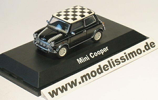 MINI COOPER CHEQUERED FLAG BLACK WHITE