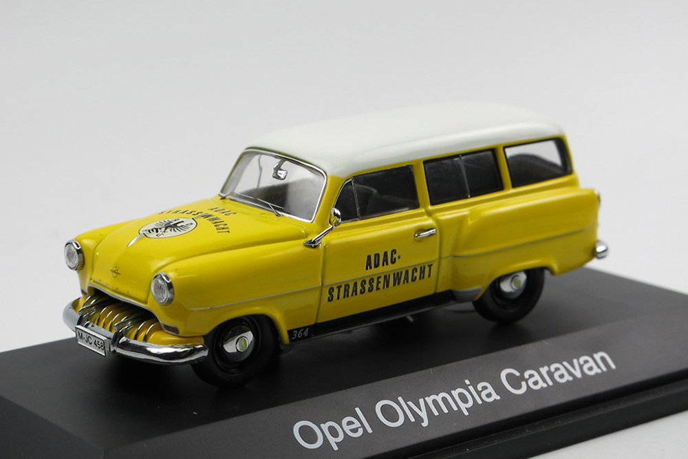 OPEL OLYMPIA CARAVAN ADAC YELLOW WHITE
