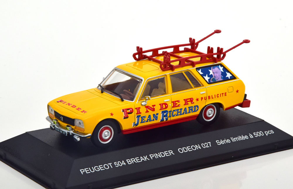 PEUGEOT 504 BREAK CIRCUS PINDER YELLOW RED