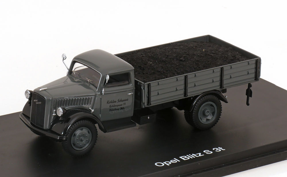 OPEL BLITZ S 3T PRITSCHE WITH KOHLENEINSATZ GREY