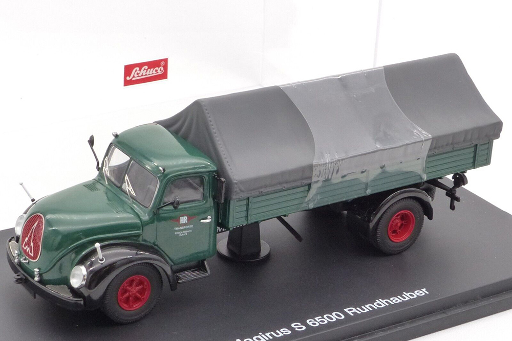 MAGIRUS S 6500 RUNDHAUBER WITH CANVAS TOP GREEN