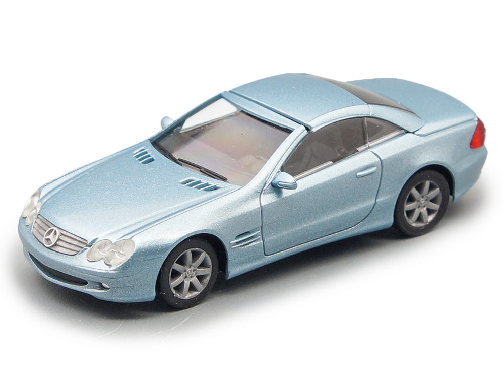 MERCEDES-BENZ SL-CLASS (R230) HARDTOP, ICE BLUE METALLIC (ДЛИНА МОДЕЛИ 3-5 СМ)
