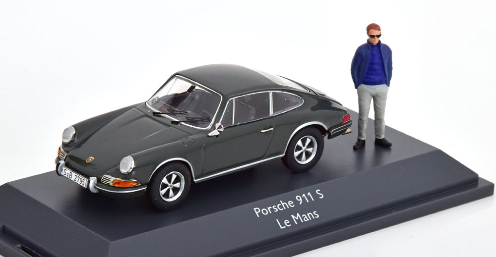 PORSCHE 911 S FROM THE MOVIE LE MANS 1970 GREY / ПОРШЕ 911 ИЗ ФИЛЬМА ЛЕ-МАН