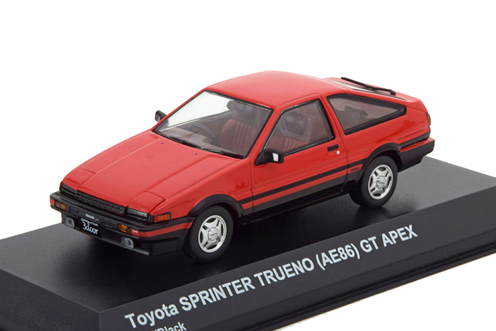 TOYOTA SPRINTER TRUENO AE86 RED WITH BLACK