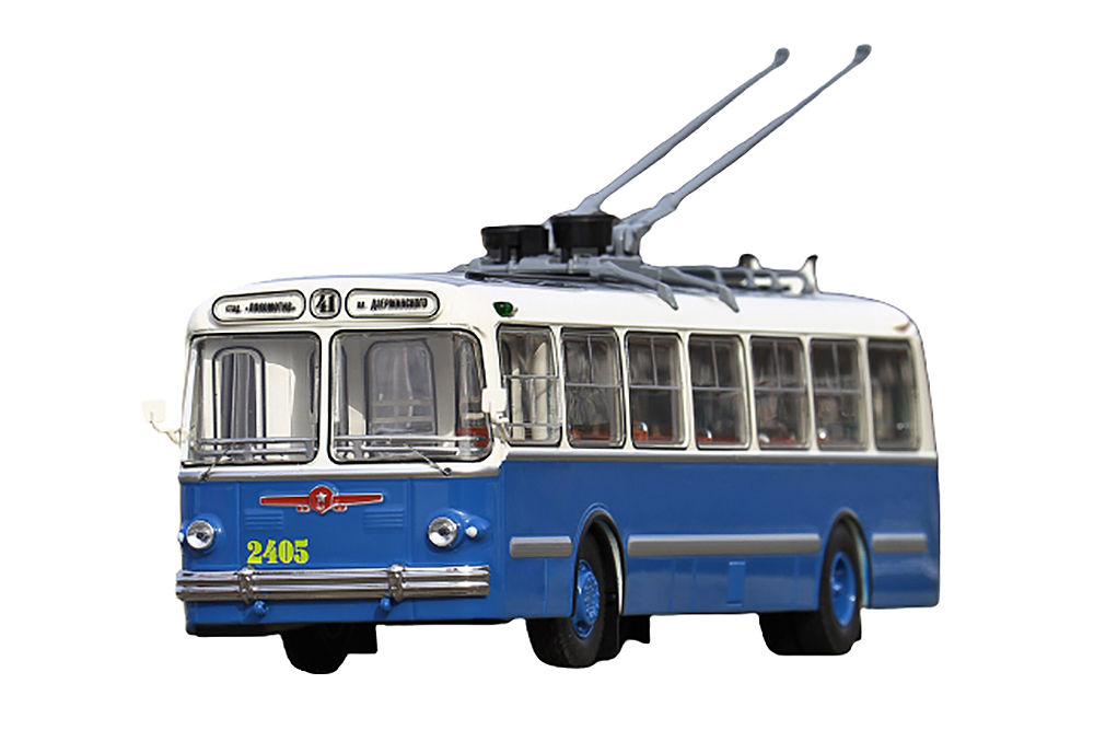 ZIU-5 TROLLEY (USSR RUSSIA) 1960 BLUE/WHITE | ЗИУ-5 ГОРОДСКОЙ