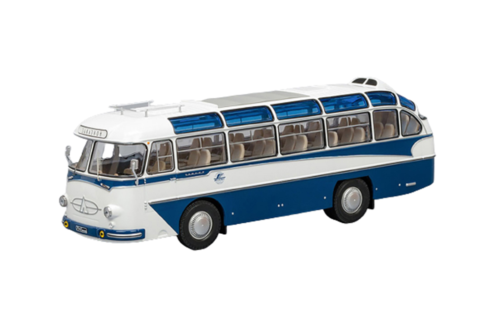 LAZ 697E ТУРИСТ 1961 WHITE/BLUE | ЛАЗ 697Е БЕЛО/СИНИЙ ЭМБЛЕМА-ИНТУРИСТ
