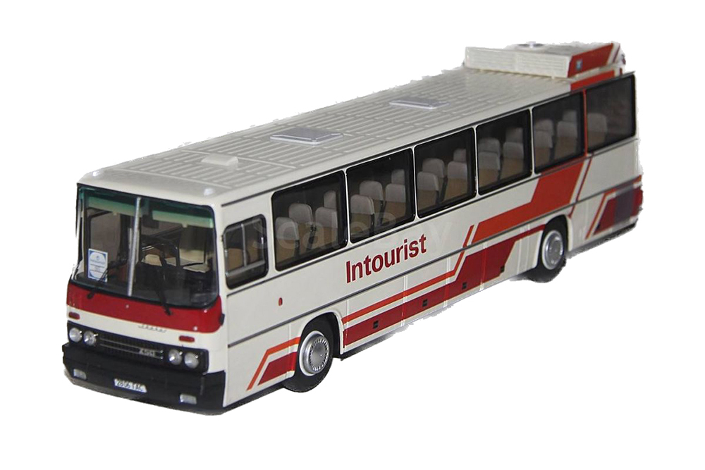 IKARUS INTURIST / ИКАРУС 250.70 ИНТУРИСТ БЕЖЕВЫЙ С КРАСНЫМИ ПОЛОСКАМИ ЗЕМЛЯНИЧНЫЙ 1969-1996
