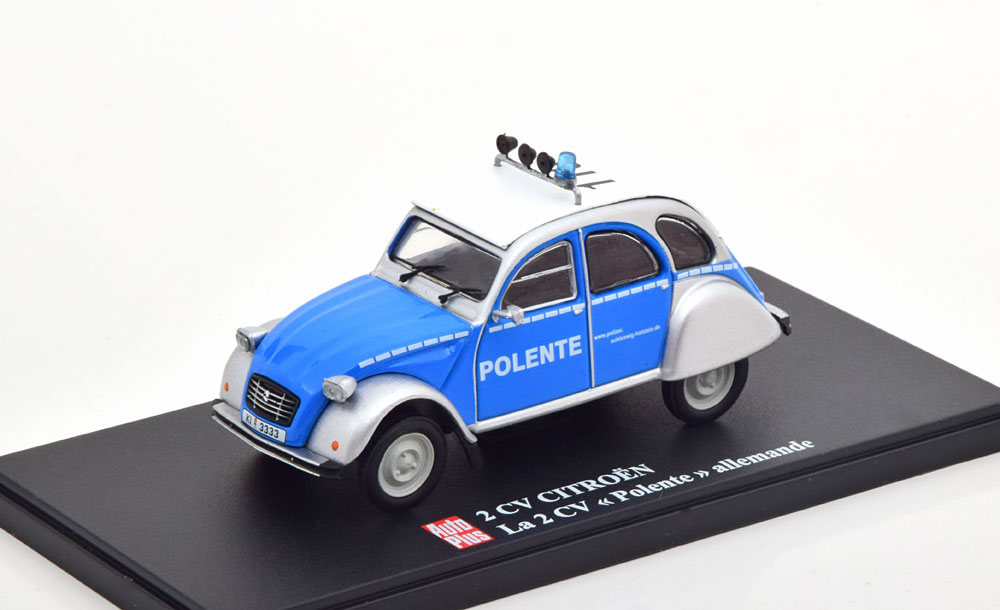 CITROEN 2CV POLENTE BLUE SILVER WHITE