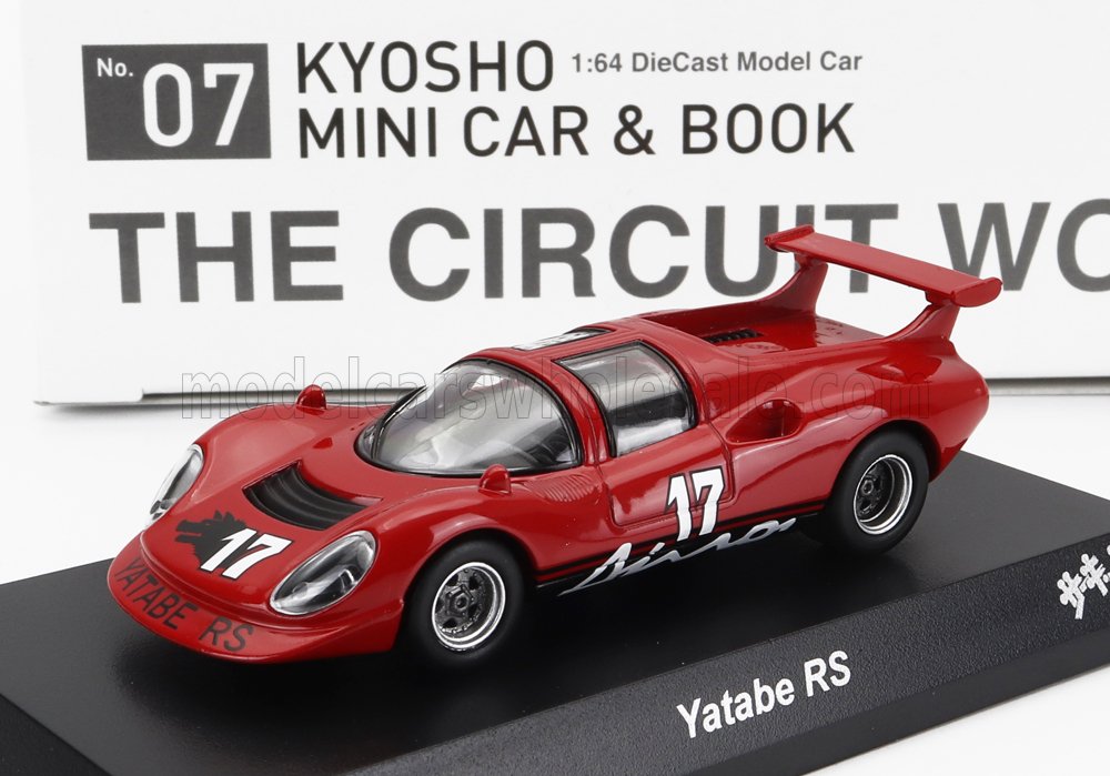 FERRARI DINO 206 #17 RACING 1967 С КНИГОЙ - THE CIRCUIT WOLF - YATABE RS - MANGA MOVIE, КРАСНЫЙ (ДЛИНА МОДЕЛИ 6-10 СМ)