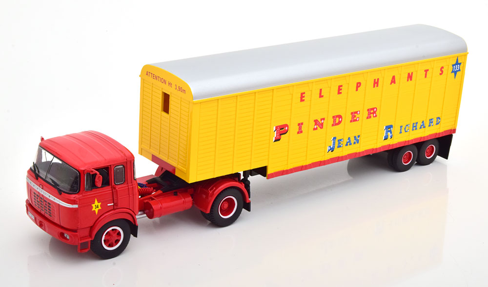 BERLIET TR12 CIRCUS PINDER YELLOW RED