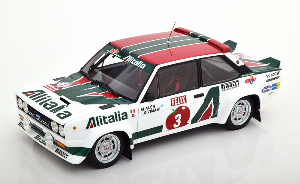 FIAT 131 ABARTH NO 3 RALLY 1000 LAKES WORLD CHAMPION 1978 ALITALIA