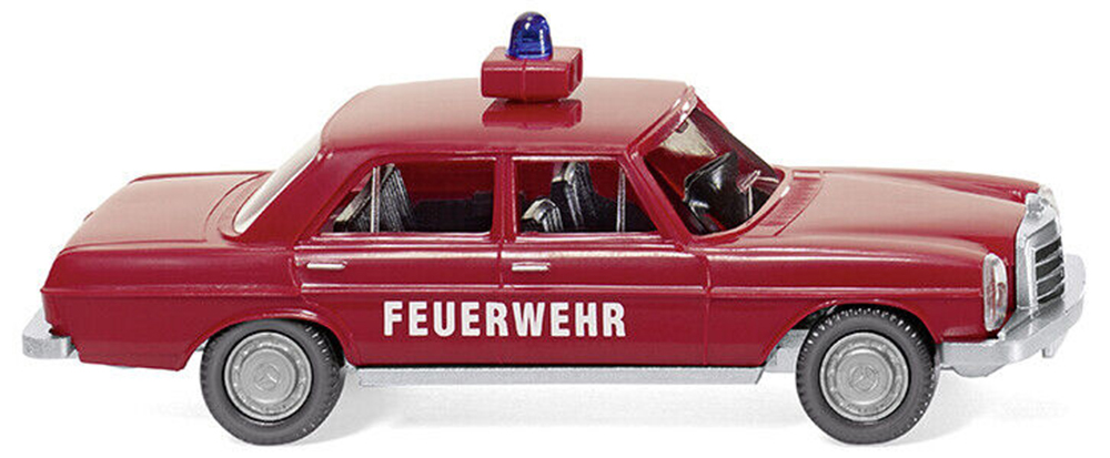 MERCEDES-BENZ 200/8 (W115) 1967 ПОЖАРНЫЙ (ДЛИНА МОДЕЛИ 3-5 СМ)
