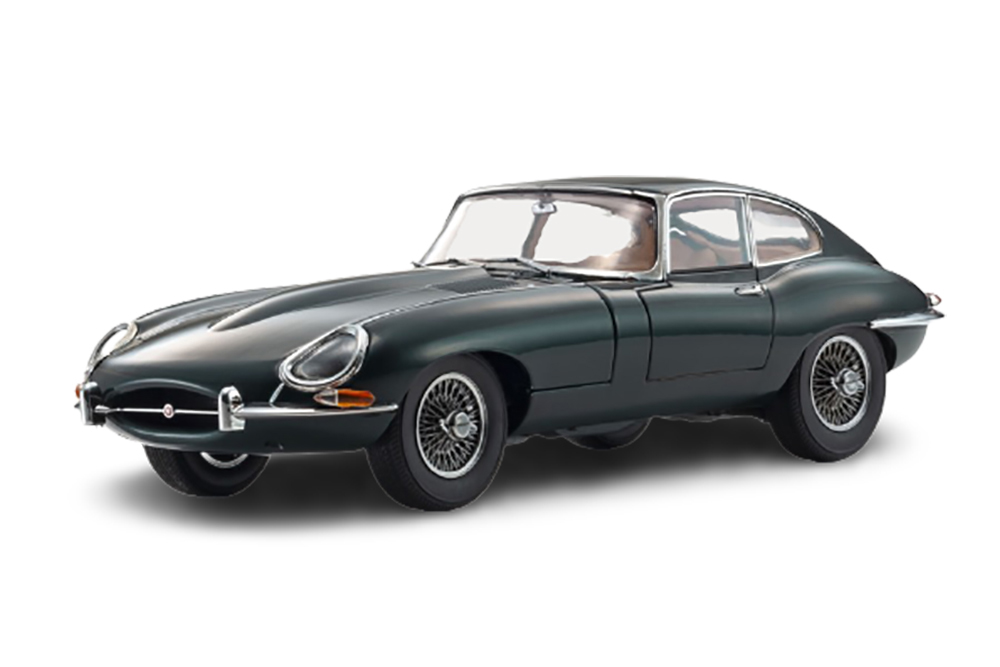 JAGUAR E TYPE COUPE 1961 ТЕМНО-ЗЕЛЁНЫЙ МЕТАЛЛИК