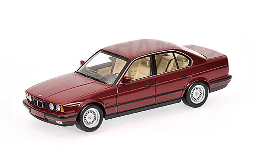 BMW 535I E34 1988 DARK RED-METALLIC