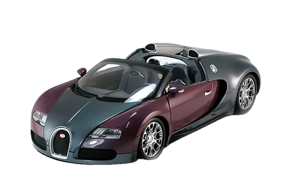 BUGATTI VEYRON GRAND SPORT 2010 GREY METALLIC/PURPLE-METALLIC