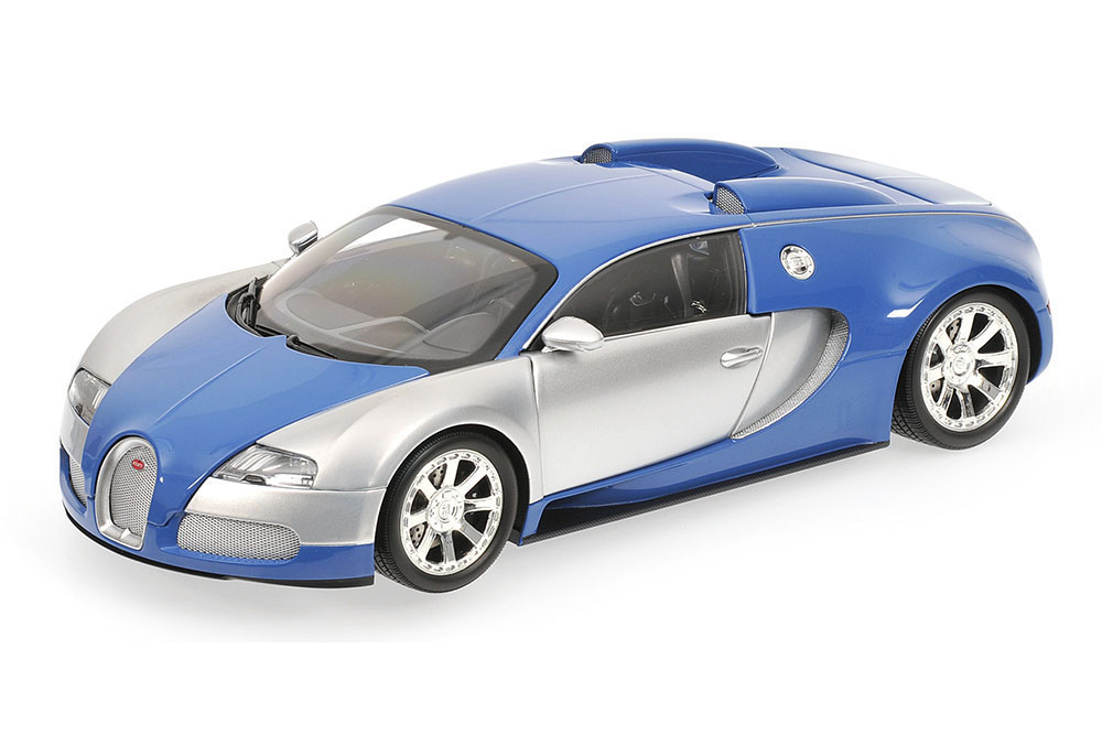 BUGATTI VEYRON EDITION CENTENAIRE CHROME/BLUE 2009