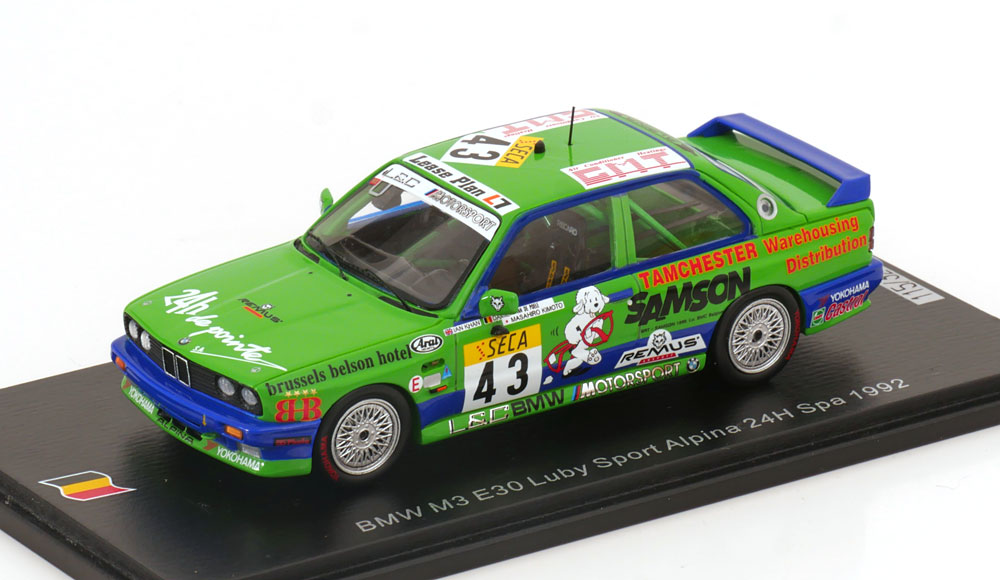 BMW M3 E30 NO 43  24H SPA, KHAN/VAN DE POELE/KIMOTO (1992)