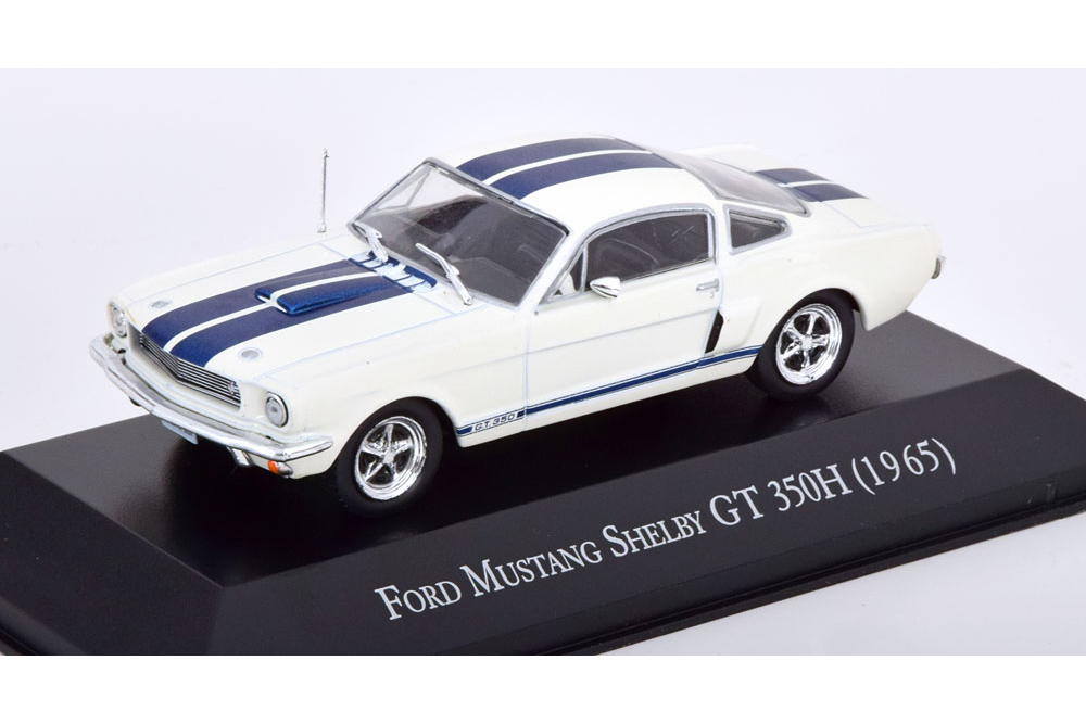 FORD MUSTANG SHELBY GT 350H 1965 WHITE BLUE METALLIC