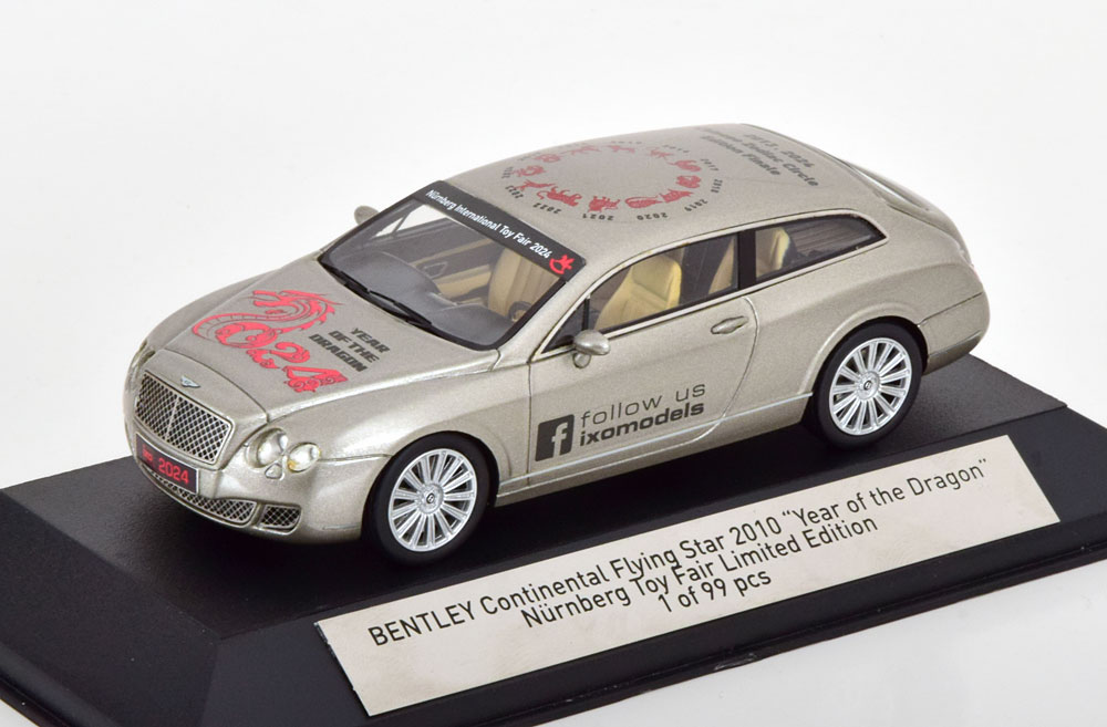 BENTLEY CONTINENTAL FLYING STAR TOY FAIR NUERNBERG 2024 SILVER