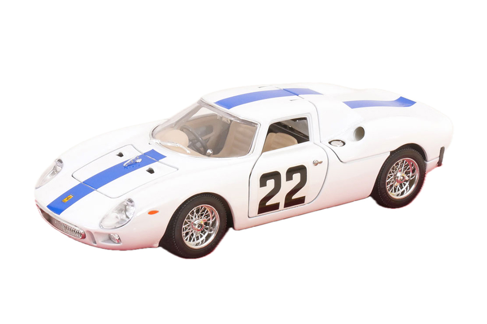 FERRARI 250 LM NO 22 MONZA 1966 WHITE BLUE