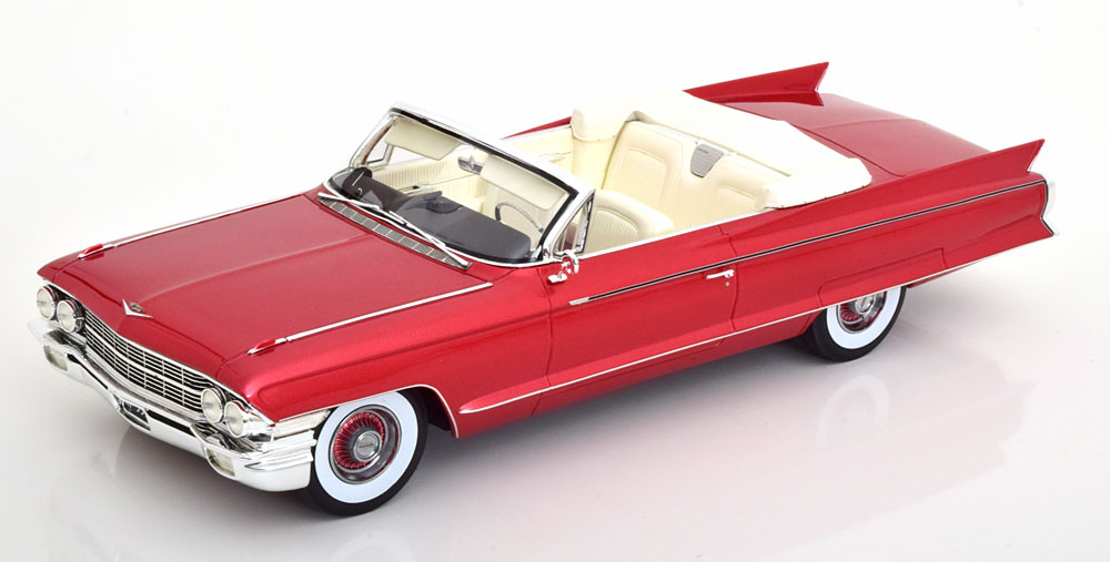 CADILLAC ELDORADO BIARRITZ CONVERTIBLE OPEN 1962 REDMETALLIC