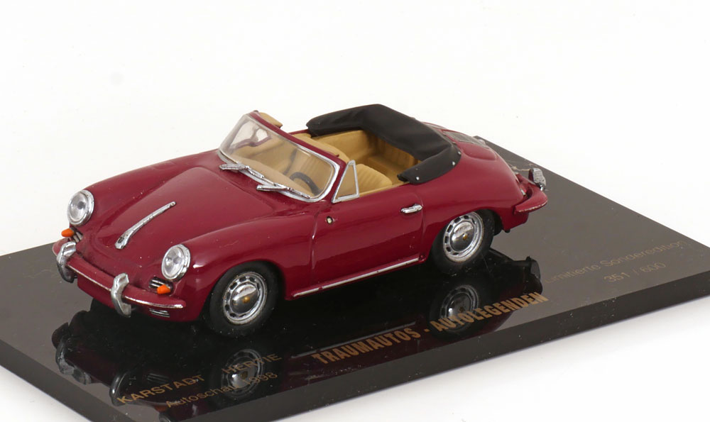PORSCHE 356 C CABRIO DARKRED