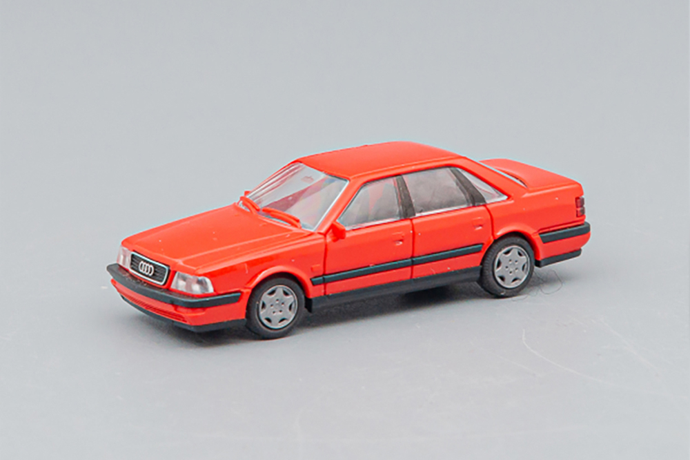 AUDI V8 (4C), PURPLERED (ДЛИНА МОДЕЛИ 3-5 СМ)