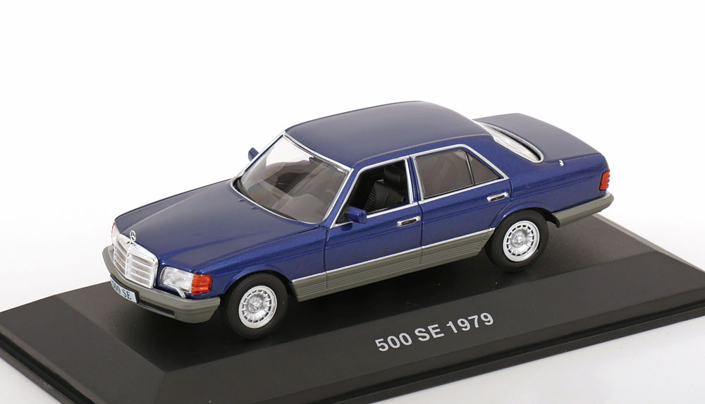 MERCEDES W126 500 SE 1979 DARK BLUE METALLIC