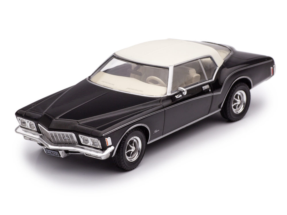 BUICK RIVIERA 1972 BLACK/CREME SCALE