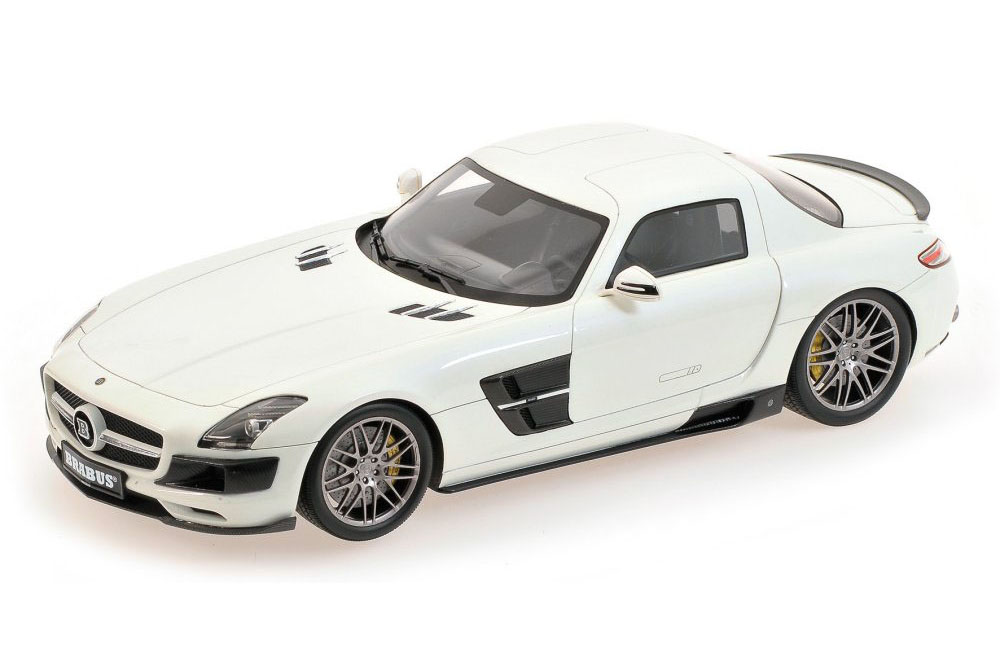 MERCEDES С197 BRABUS 700 BI-TURBO SLS-CLASS COUPE 2012 WHITE