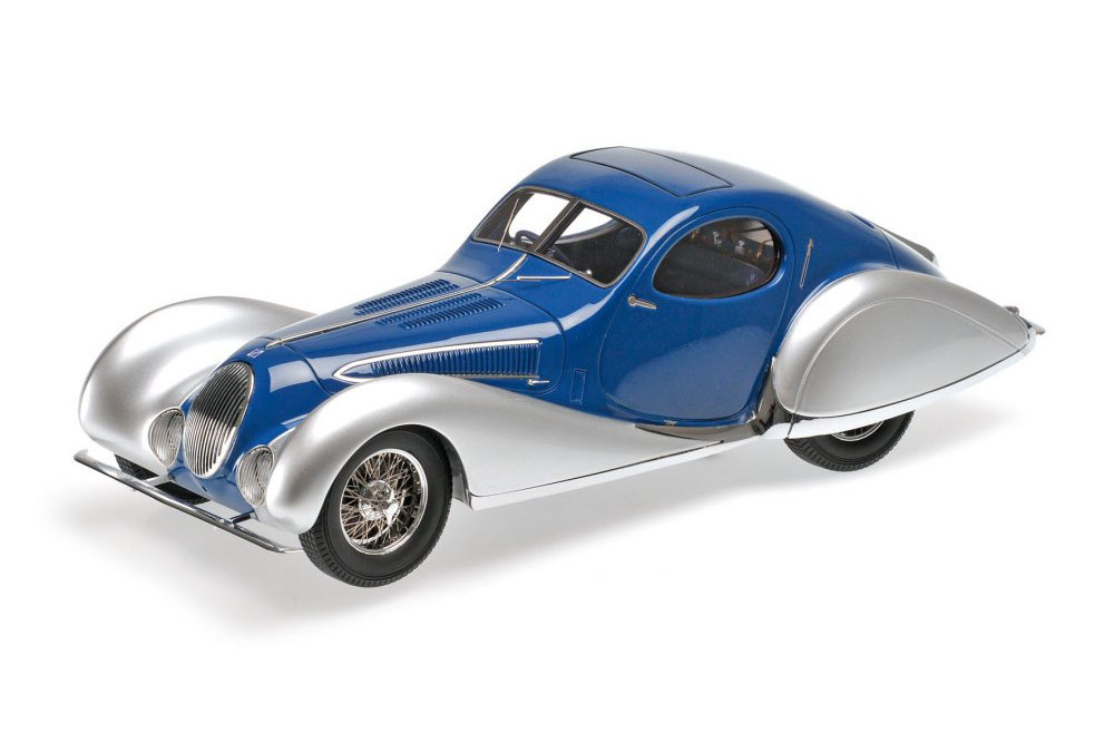 TALBOT-LAGO T150-C-SS COUPE 1937 BLUE WITH SILVER
